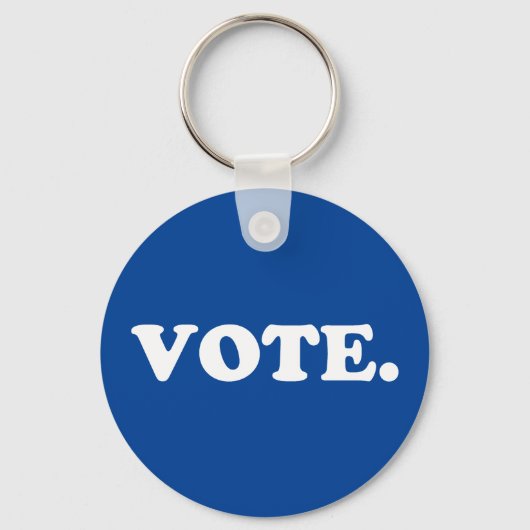 Blau und weiß, einfach, modern schlüsselanhänger (Vorderseite)