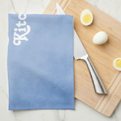 Blau und Weiß Extravagant Geschirrtuch (Viertel Falte)