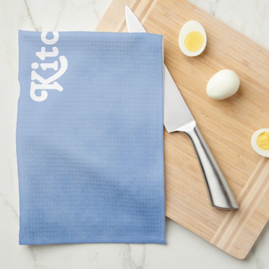 Blau und Weiß Extravagant Geschirrtuch (Viertel Falte)