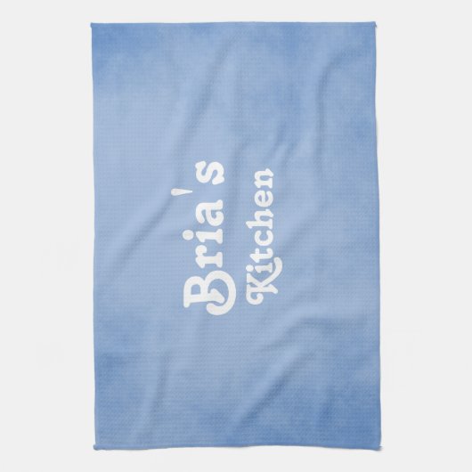 Blau und Weiß Extravagant Geschirrtuch (Vertikal)