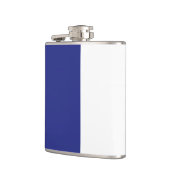 Blau und weiß flachmann (Links)