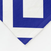 Blau und Weiß Fleecedecke (Ecke)