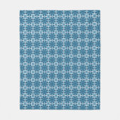 Blau und Weiß Fleecedecke (Vorderseite)