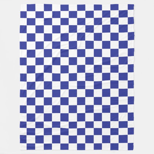 Blau und Weiß Fleecedecke (Vorderseite)