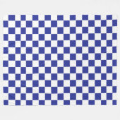 Blau und Weiß Fleecedecke (Vorderseite (Horizontal))