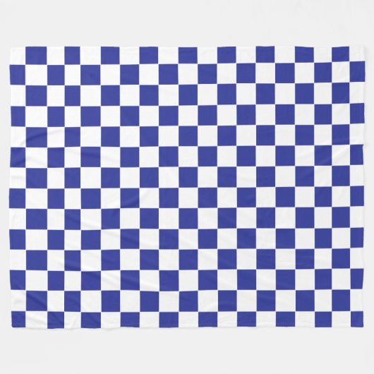 Blau und Weiß Fleecedecke (Vorderseite (Horizontal))