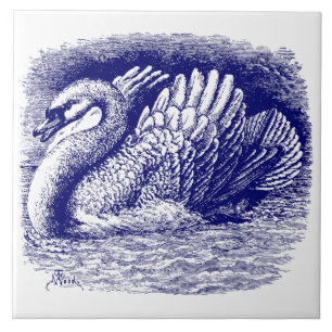 Blau und Weiß Fliese