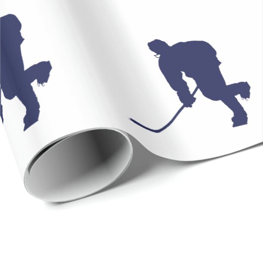 BLAU UND WEISS GESCHENKPAPIER (Rolleneckpunkt)