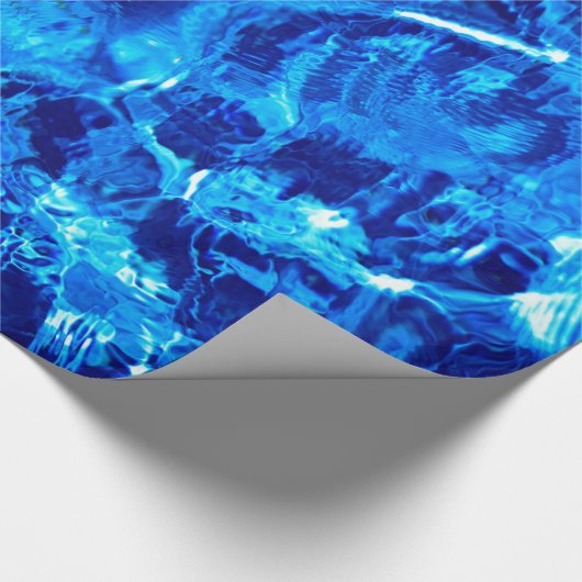 Blau und Weiß Geschenkpapier (Ecke)