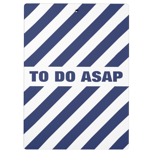 blau und weiß gestreift klemmbrett (Rückseite)