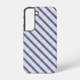 Blau und Weiß gestreift Samsung Galaxy Hülle