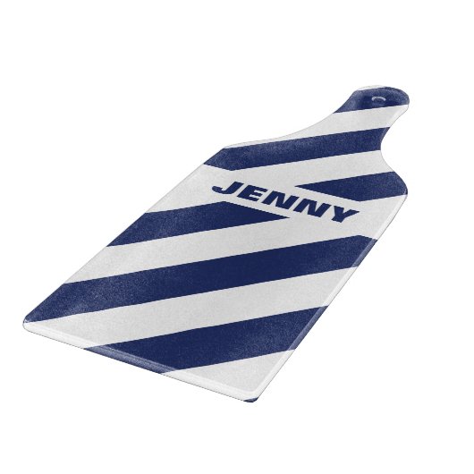 blau und weiß gestreift schneidebrett (Ecke)