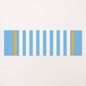 blau und weiß gestreift yogamatte (Rückseite (Horizontal))