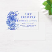 Blau und Weiß | Gift Registry Card (Schreibtisch)