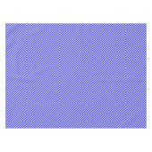 Blau und Weiß Gingham Checkered Tischdecke (Vorderseite (Horizontal))