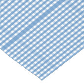 Blau und Weiß Gingham mit Carrots Table Runner Kurzer Tischläufer (Ecke)