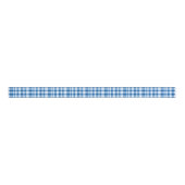 Blau und Weiß Gingham Ripsband (Vorderseite)