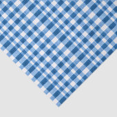 Blau und Weiß Gingham Seidenpapier (Ausschnitt)
