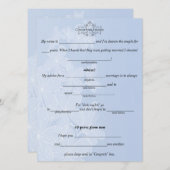 Blau und Weiß, Hochzeitsberatung, Kommentar, kunde Einladung (Vorne/Hinten)