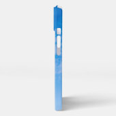 Blau und Weiß iPhone Hülle (Linke Seite)