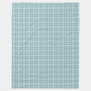 Blau und Weiß Kariert Fleecedecke