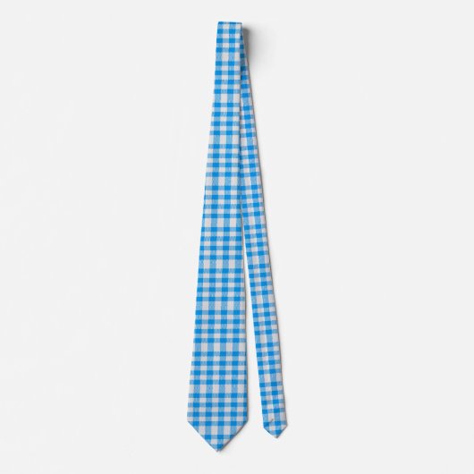 Blau und weiß kariert krawatte (Vorderseite)