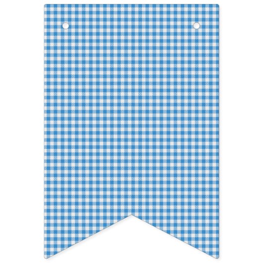  Blau und Weiß Kariert. Wimpelkette (Zweite Fahne)