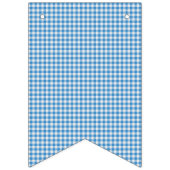 Blau und Weiß Kariert. Wimpelkette (Dritte Fahne)