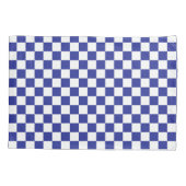 Blau und Weiß Kissenbezug (Rückseite-Links)