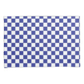 Blau und Weiß Kissenbezug (Vorderseite-Rechts)