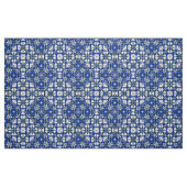 Blau und Weiß Klassisches elegantes Damask-Muster Stoff (Fat Quarter (45,7 x 55,9 cm))