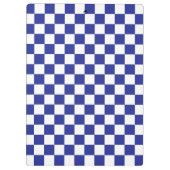 Blau und Weiß Klemmbrett (Rückseite)