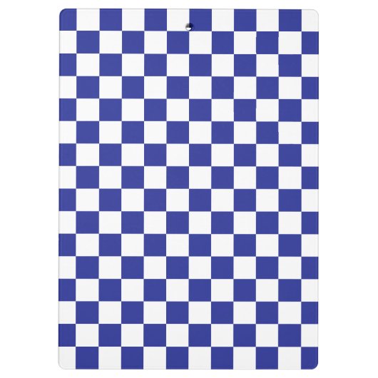 Blau und Weiß Klemmbrett (Rückseite)