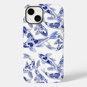 Blau und Weiß Koi Case-Mate iPhone Hülle