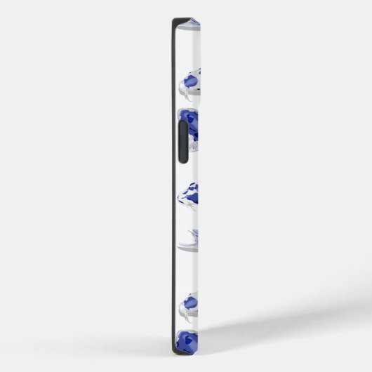 Blau und Weiß Koi Case-Mate iPhone Hülle (Rückseite / Rechts)