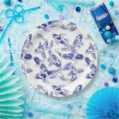 Blau und Weiß Koi Pappteller (Party)