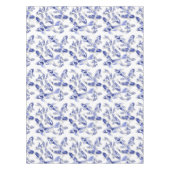 Blau und Weiß Koi Tischdecke (Vorderseite)