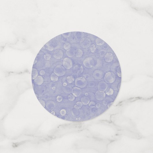 Blau und Weiß Konfetti (Klein Vorderseite)