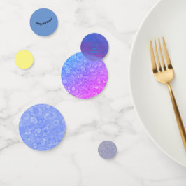 Blau und Weiß Konfetti