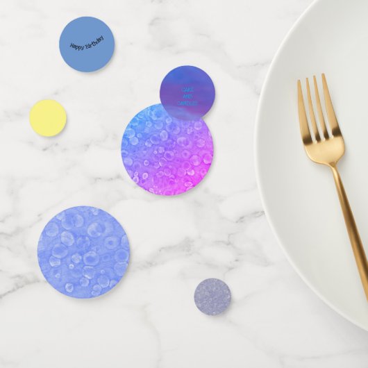 Blau und Weiß Konfetti (Gruppe)