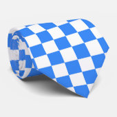 Blau und Weiß Krawatte (Gerollt)