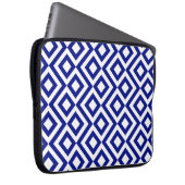 Blau und Weiß Laptopschutzhülle (Vorne Rechts)
