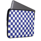 Blau und Weiß Laptopschutzhülle (Vorne Rechts)