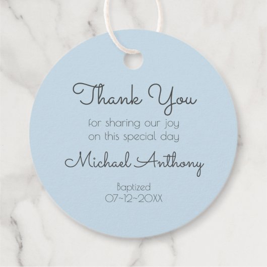 Blau und Weiß Laurel Religious mit Cross Geschenkanhänger (Rückseite)