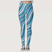 Blau und Weiß, Leggings (Vorderseite)