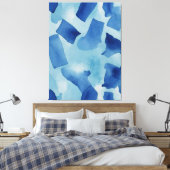 blau und weiß leinwanddruck (Insitu (Schlafzimmer))