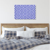 Blau und Weiß Leinwanddruck (Insitu (Schlafzimmer))