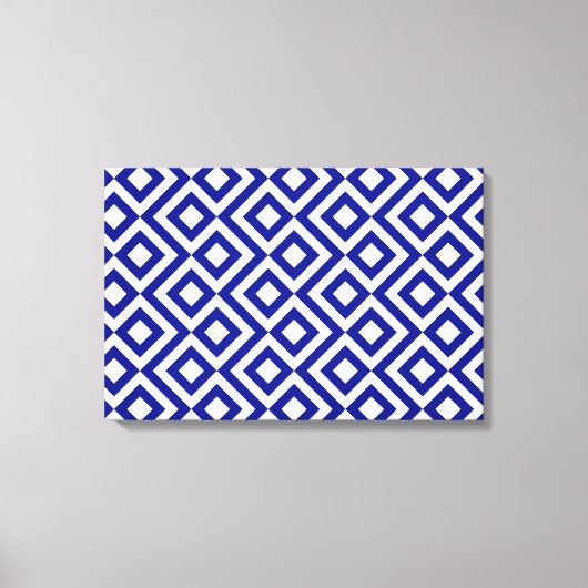 Blau und Weiß Leinwanddruck (Vorderseite)