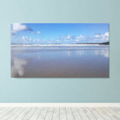 Blau und Weiß Leinwanddruck (Insitu (Holzboden))