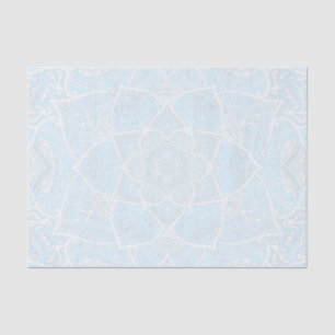 Blau und Weiß Mandala - Loergano in der Arktis Seidenpapier